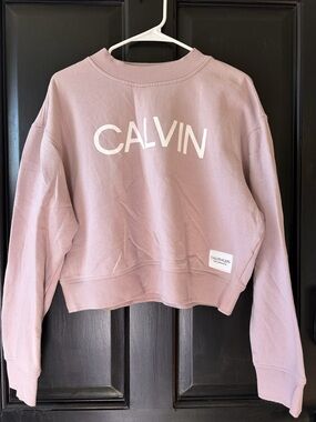 Calvin Klein Performance Cropped Sweatshirt - soft lilac purple